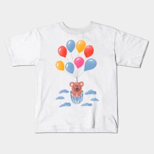 Teddy Bear and Balloons Kids T-Shirt